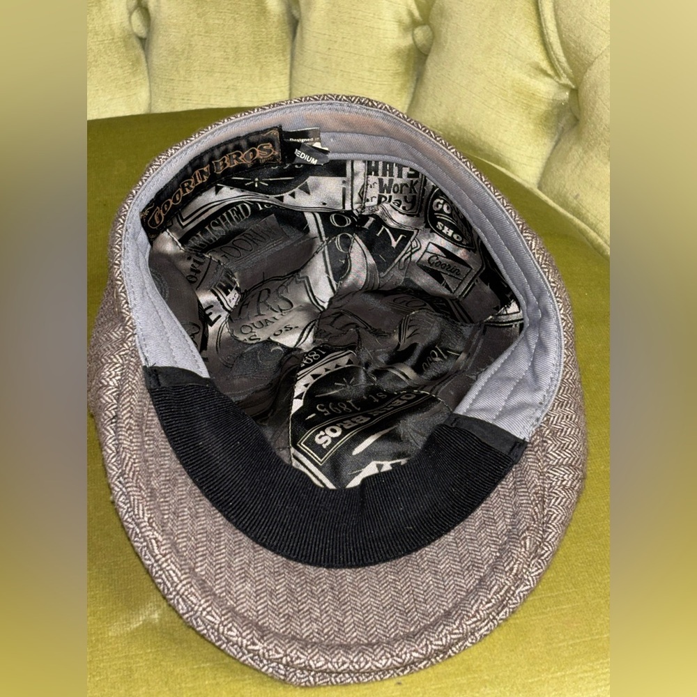 Goorin Bros newsboy Cabbie hat Y2K Golf Brown Medium - Picture 4 of 11